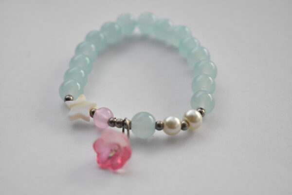 Aqua Pearl Blossom Bracelet 🌊🌸✨