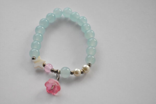 Aqua Pearl Blossom Bracelet 🌊🌸✨