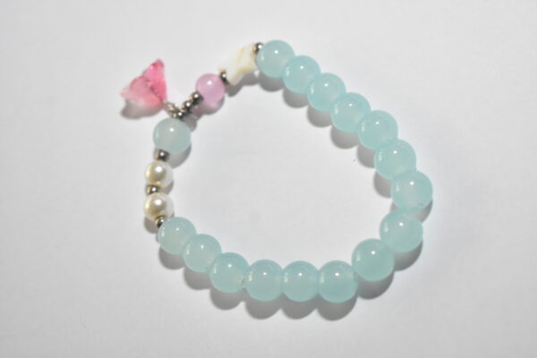 Aqua Pearl Blossom Bracelet 🌊🌸✨