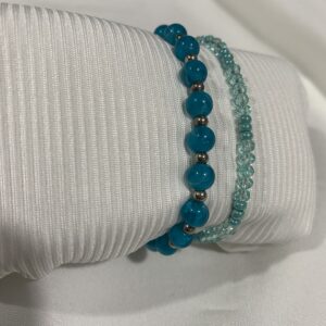 💎 Aqua Elegance Bracelet Set 🐚🌿💎